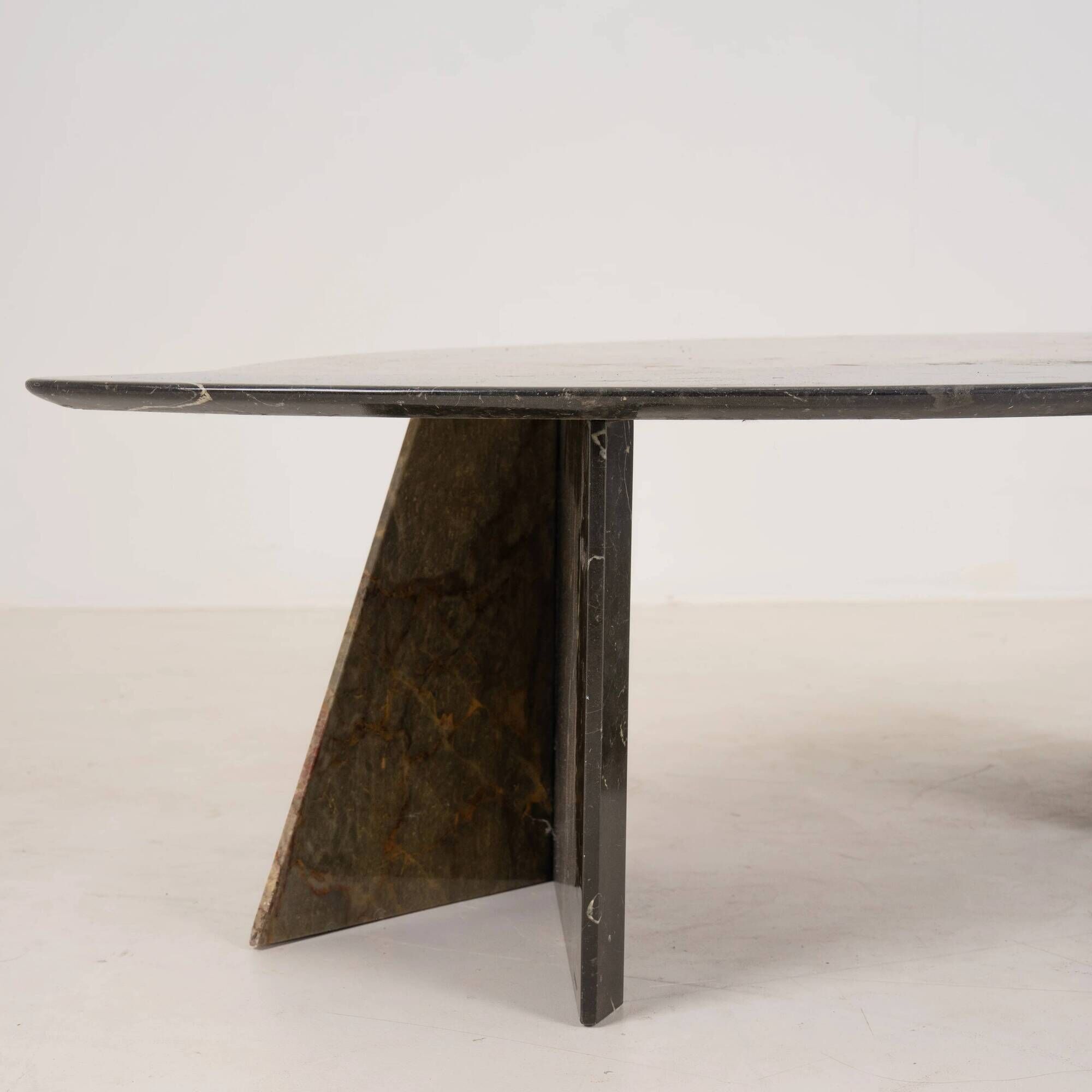 Sculptural Postmodern Marble Coffee Table