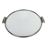 Plateau miroir rond années 50