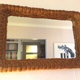 Rattan mirror - 58 cm X 41 cm