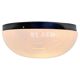 Big chrome Bauhaus ceiling or wall lamp/flushmount, 1940s