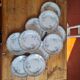 Set de 10 assiettes en terre de fer