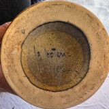 Ceramic frustoconical vase by Jean Varoqueaux for Périgord pottery