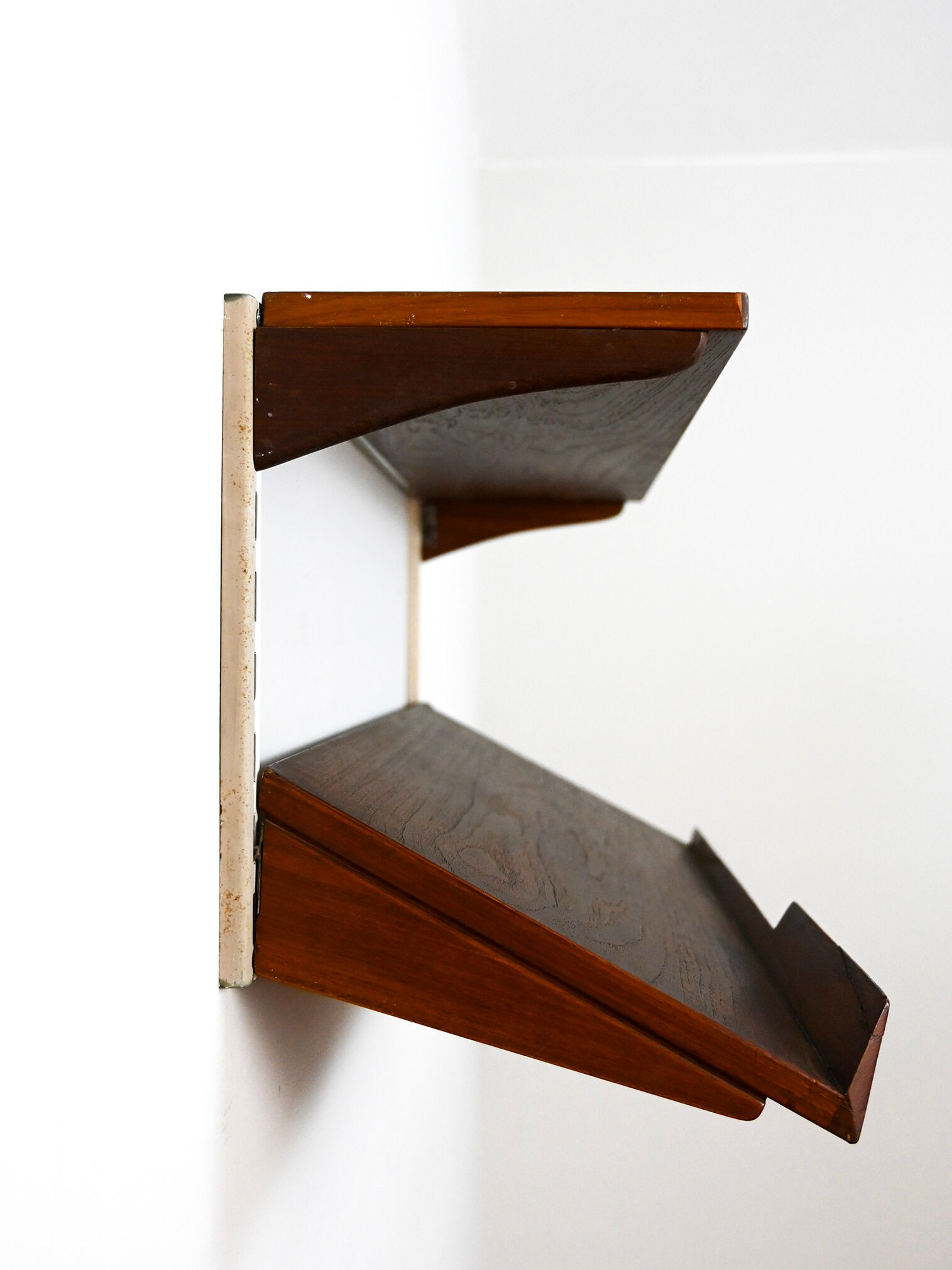 Swedish wooden shelving unit