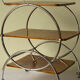 Art deco rolling bar cart, hungary 1930s