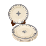 Set of 6 plates Terre de fer Rouen
