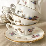 Antique tea set in Amandinoise porcelain