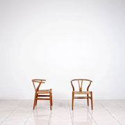 4 "CH24" Wishbone dining chairs by Hans J. Wegner for Carl Hansen & Son