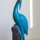 Chinese turquoise glazed crane figurine, 1950s