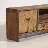 Antique wabi sabi style low cabinet (c.1900)