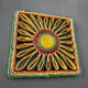Square wicker trivet, 70s