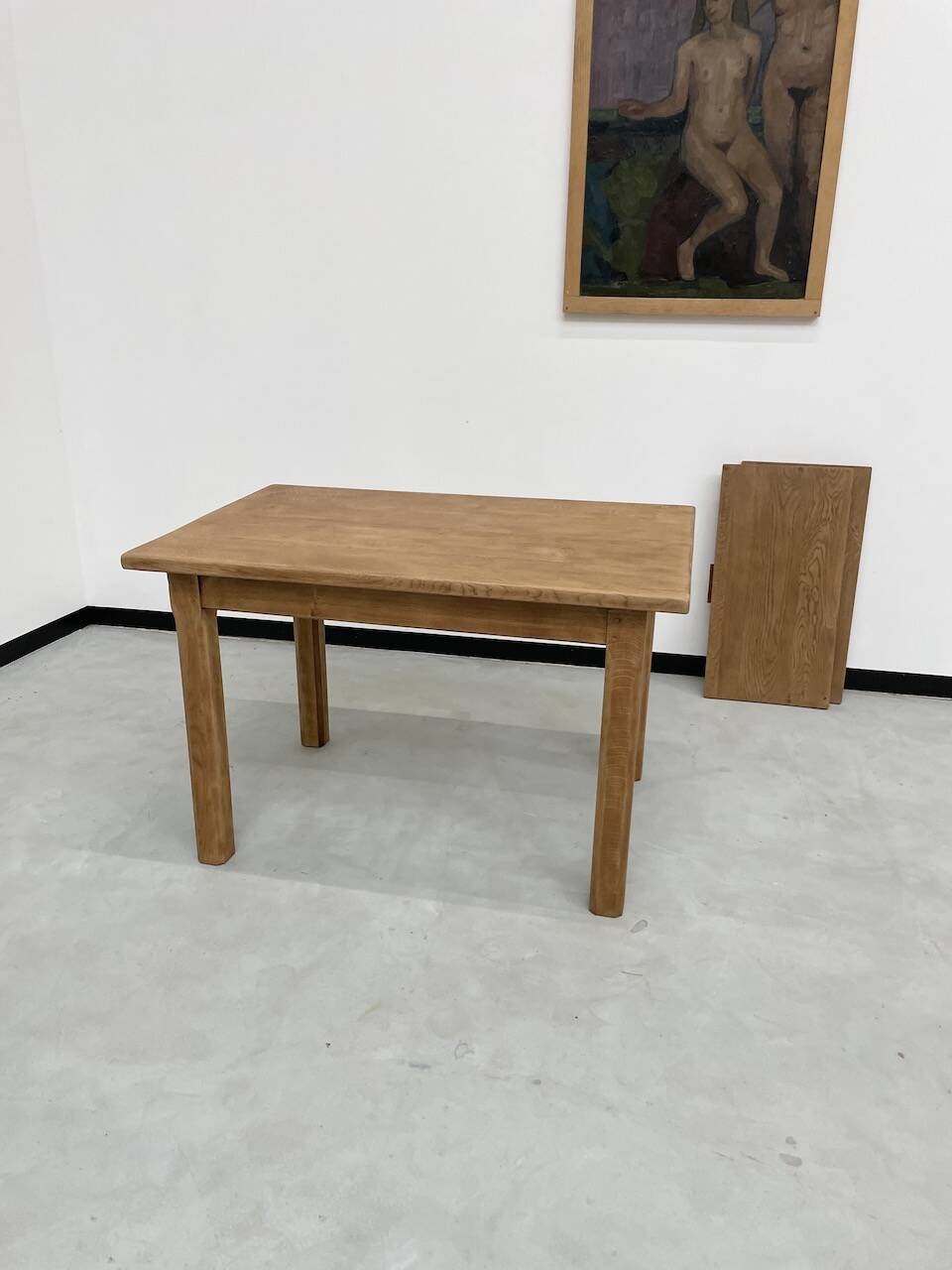 Oak farmhouse table 120cm + 200cm extensions