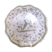 Earthenware plate of Moustiers bird of paradise