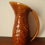 old pitcher Sarreguemines Plouzeau Chinon wine old french pitcher wine