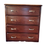 Art deco chest of drawers feet whiskers patinated