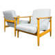 Vintage Armchairs Gfm 142 By Edmund Homa, Gfm, Poland, 1960’s, Set Of 2