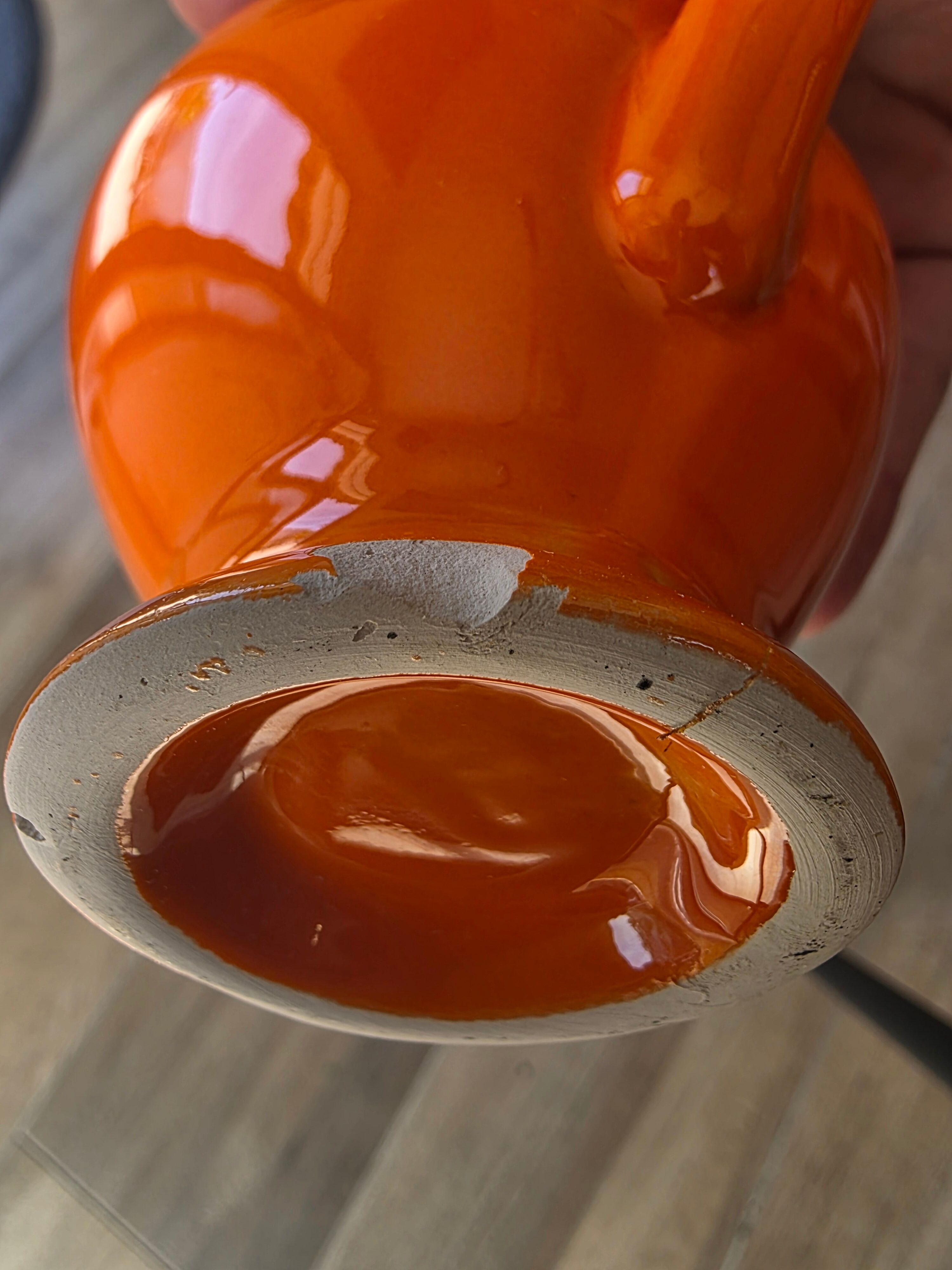Vintage orangeade service Vallauris – Orange Pop jug + 6 cups