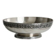 Coupe - plat en métal argenté