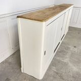 1950s oak countertop sideboard