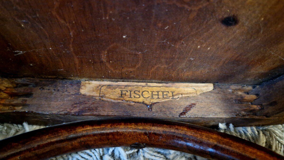 Curved Wooden Chair from the Fischel House