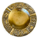 Cendrier horoscope en bronze doré vintage