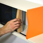 Smoked glass wall shelf