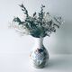Vase Italien décor floral