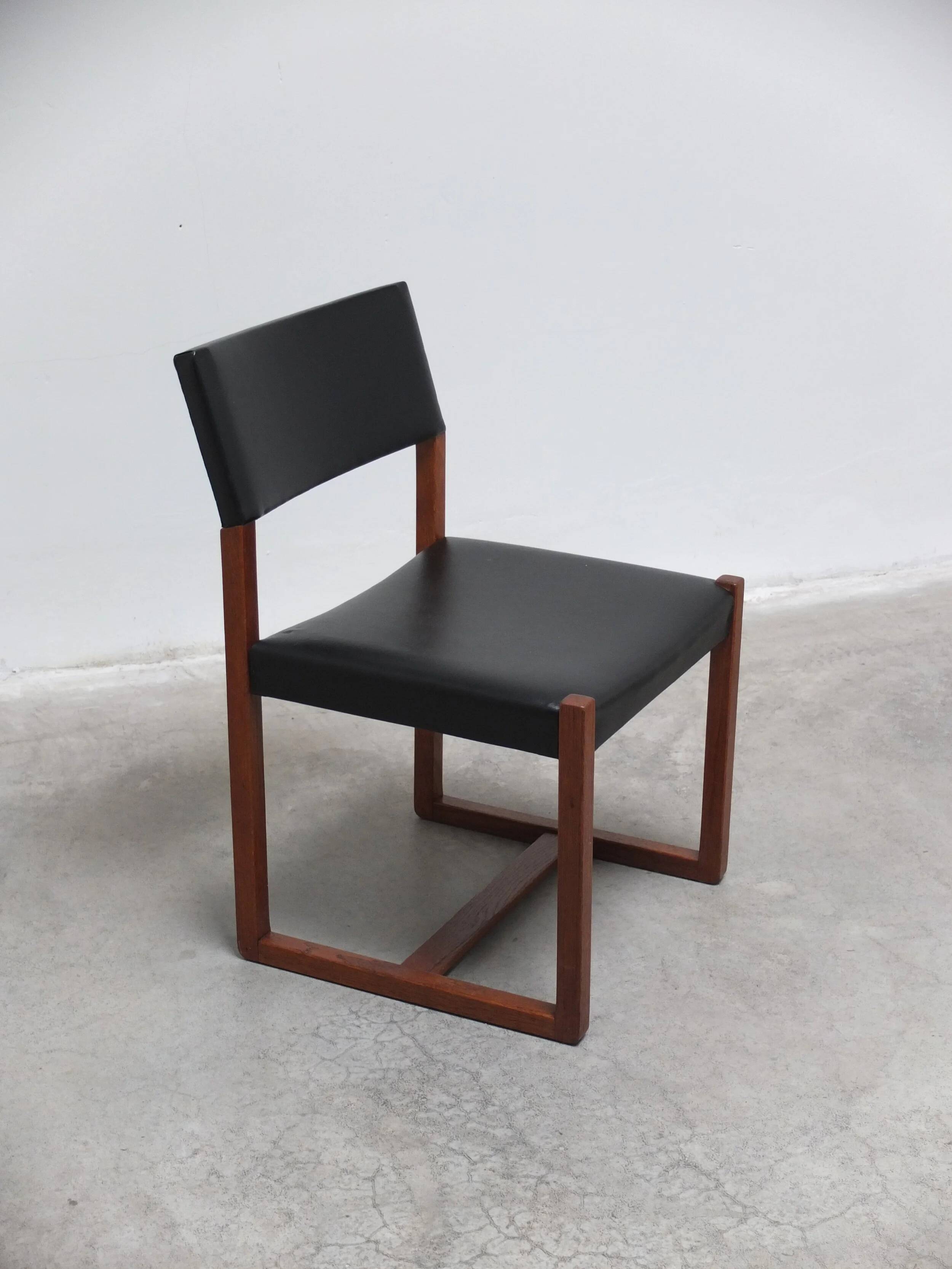 Pair of side chairs by Alfred Hendrickx for Belform, 1960s