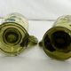 Art Nouveau, two enameled glass and gold cups early 20th century