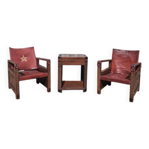 Salon marocain en cuir