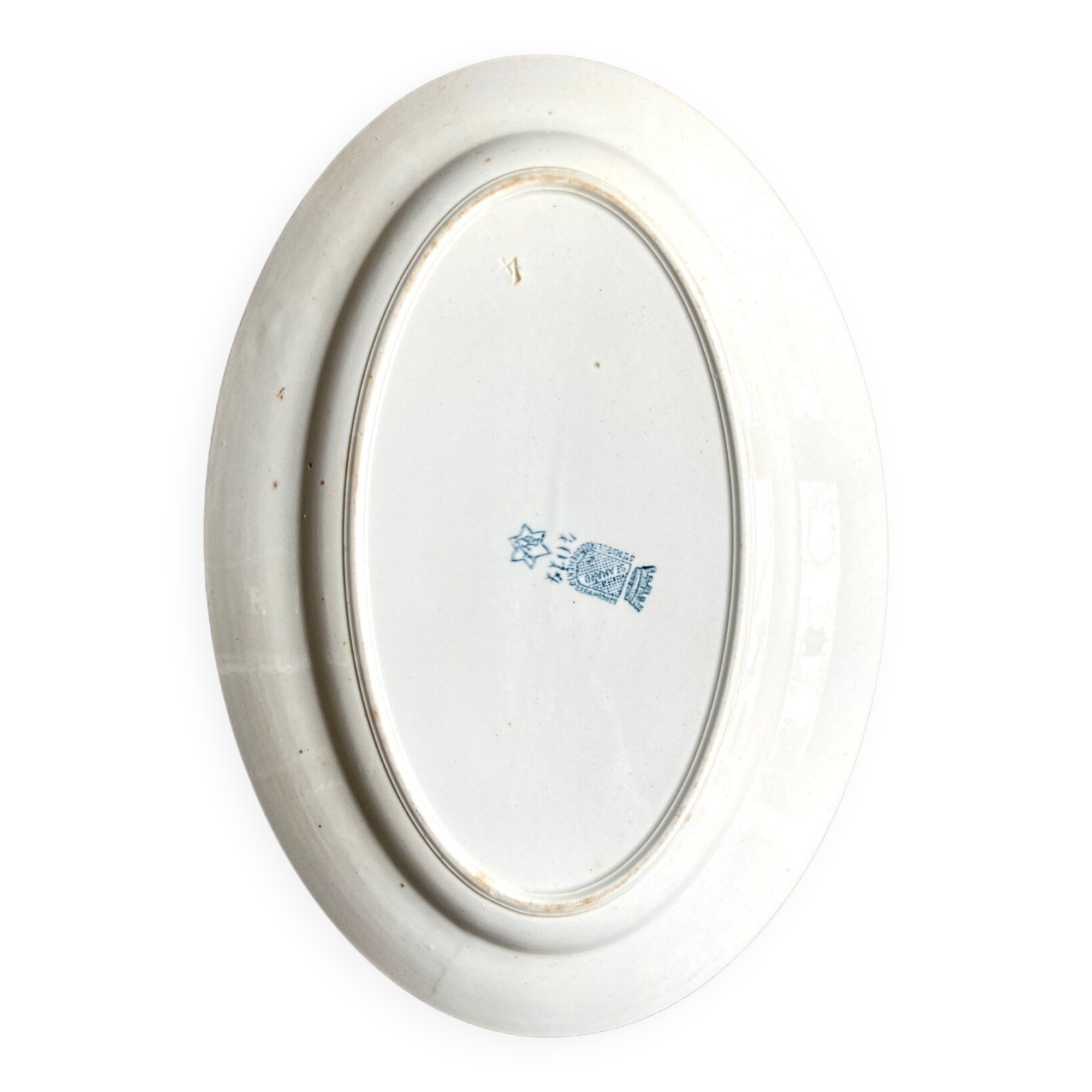 Oval dish St Amand & Hamage in iron earth