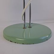 Josef Hůrka for Lidokov Midcentury Modern Table Lamp in Green Metal