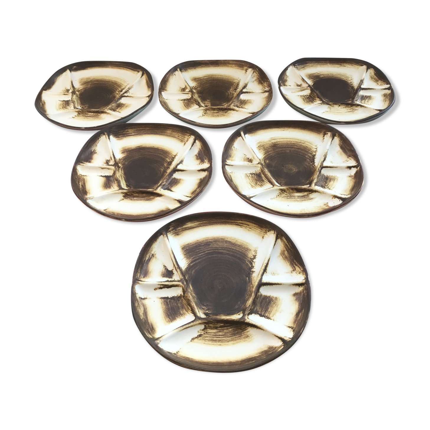 Series 6 old plates Longchamps