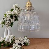 Vintage glass globe pendant light