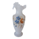 Antique vase, opalescent and floral.