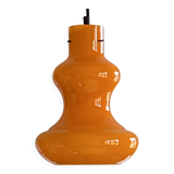 Vintage orange opaline glass pendant light