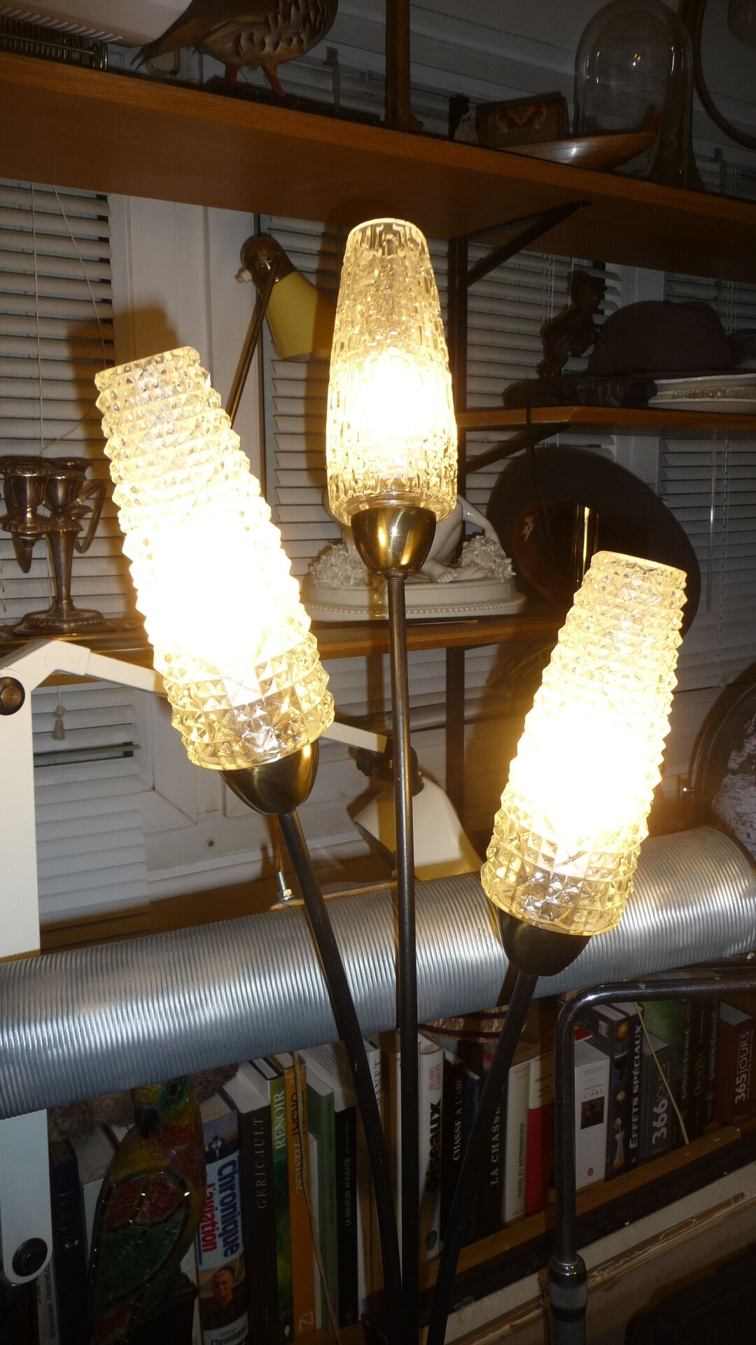 Vintage lamp 3 lights 1950