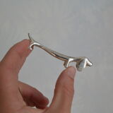 6 silver plated basset knife holders