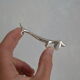 6 silver plated basset knife holders