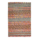 Striped Kilim Turkish Vintage Handmade Pink Orange Wool Area Rug 177x268