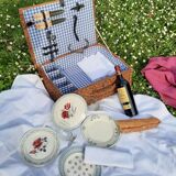 Vintage picnic basket