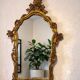 Vintage gold baroque wall mirror