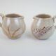 Pair of ceramic milk jugs signed La Roue Vallauris