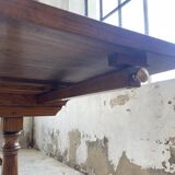 3m oak table from 1950 with its extensions