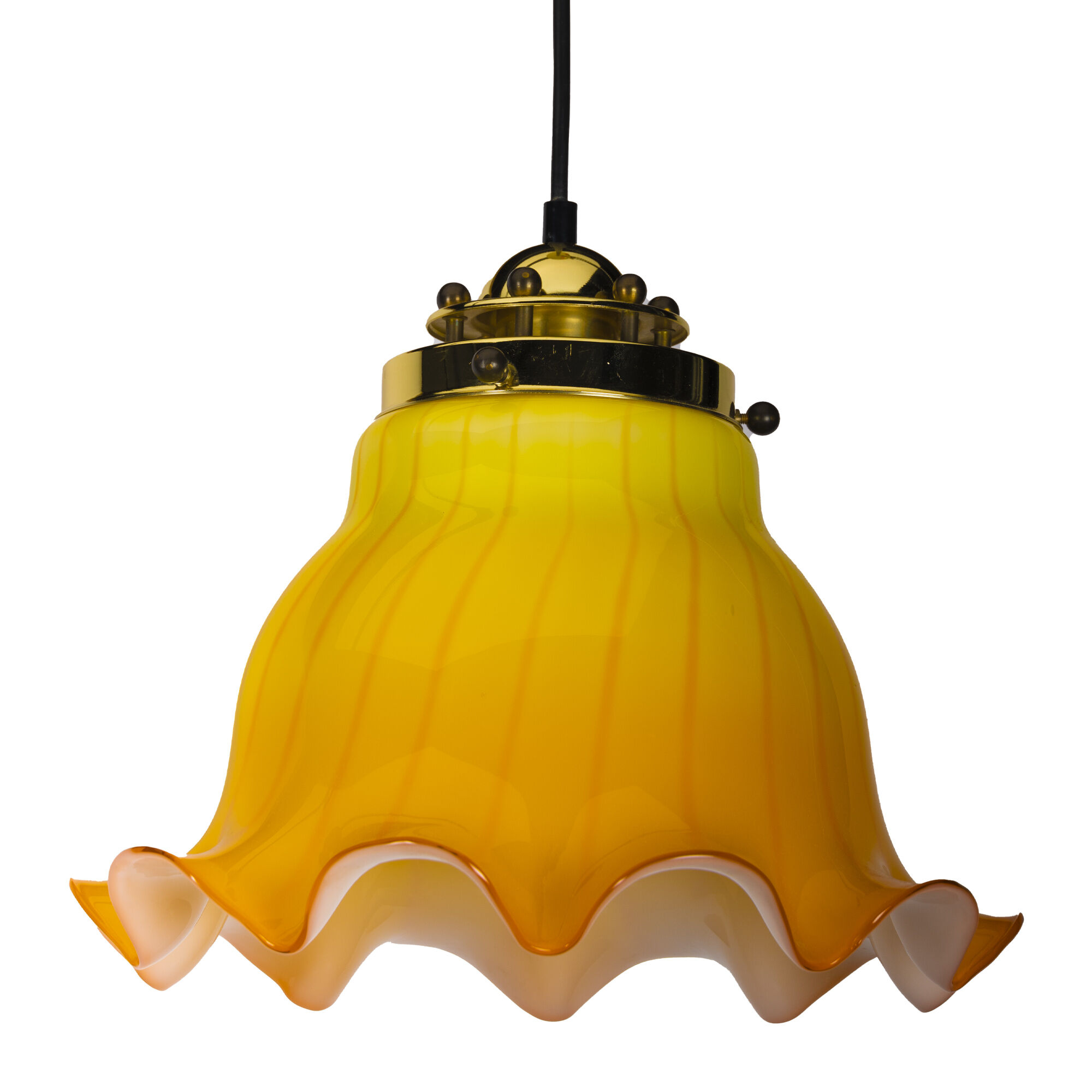 Two-Tone-Yellow Peil & Putzler Pendant Lamp