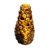 Pineapple ceramic enamel varnished pic flowers
