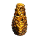 Pineapple ceramic enamel varnished pic flowers