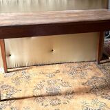 Wooden farmhouse table