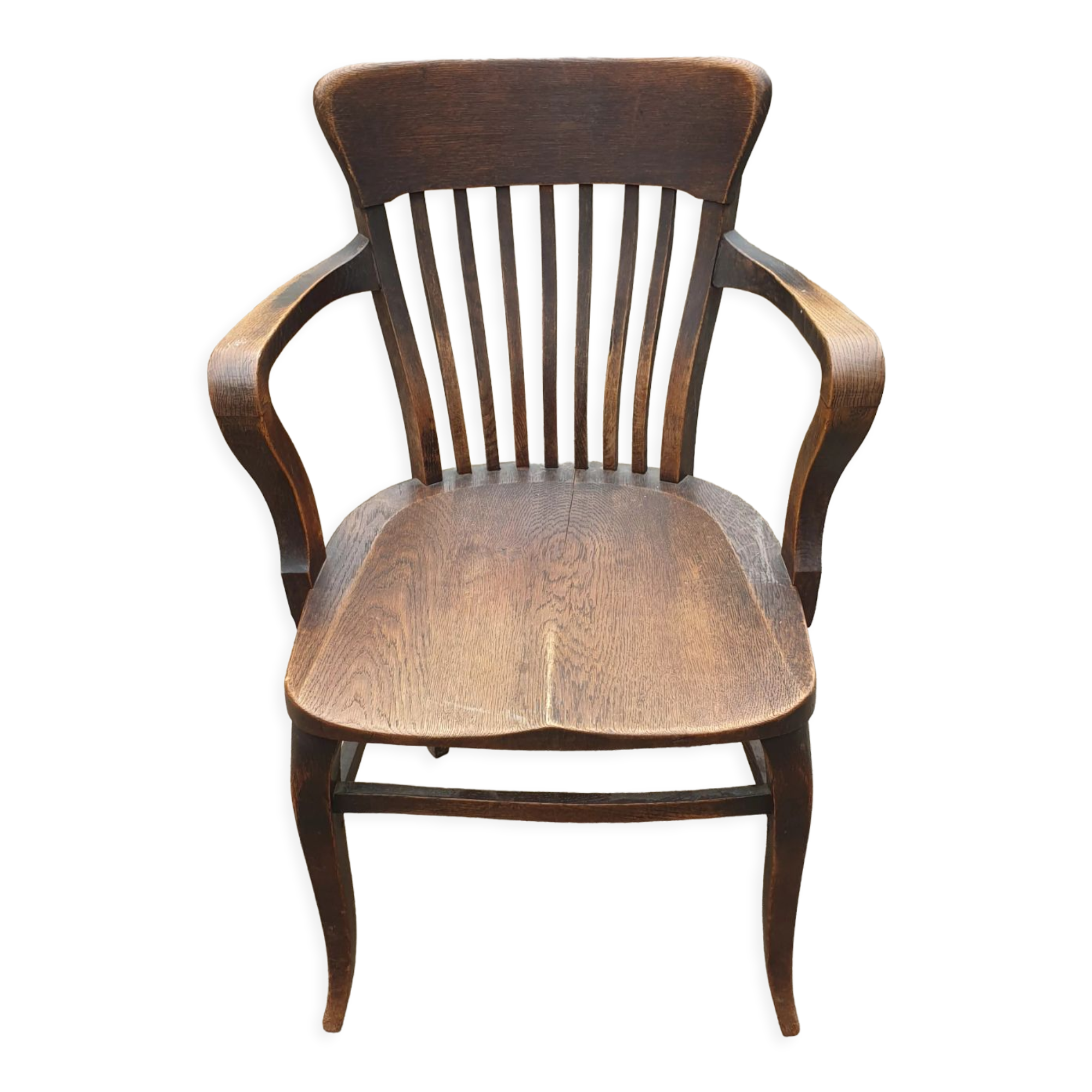 American armchair solid oak