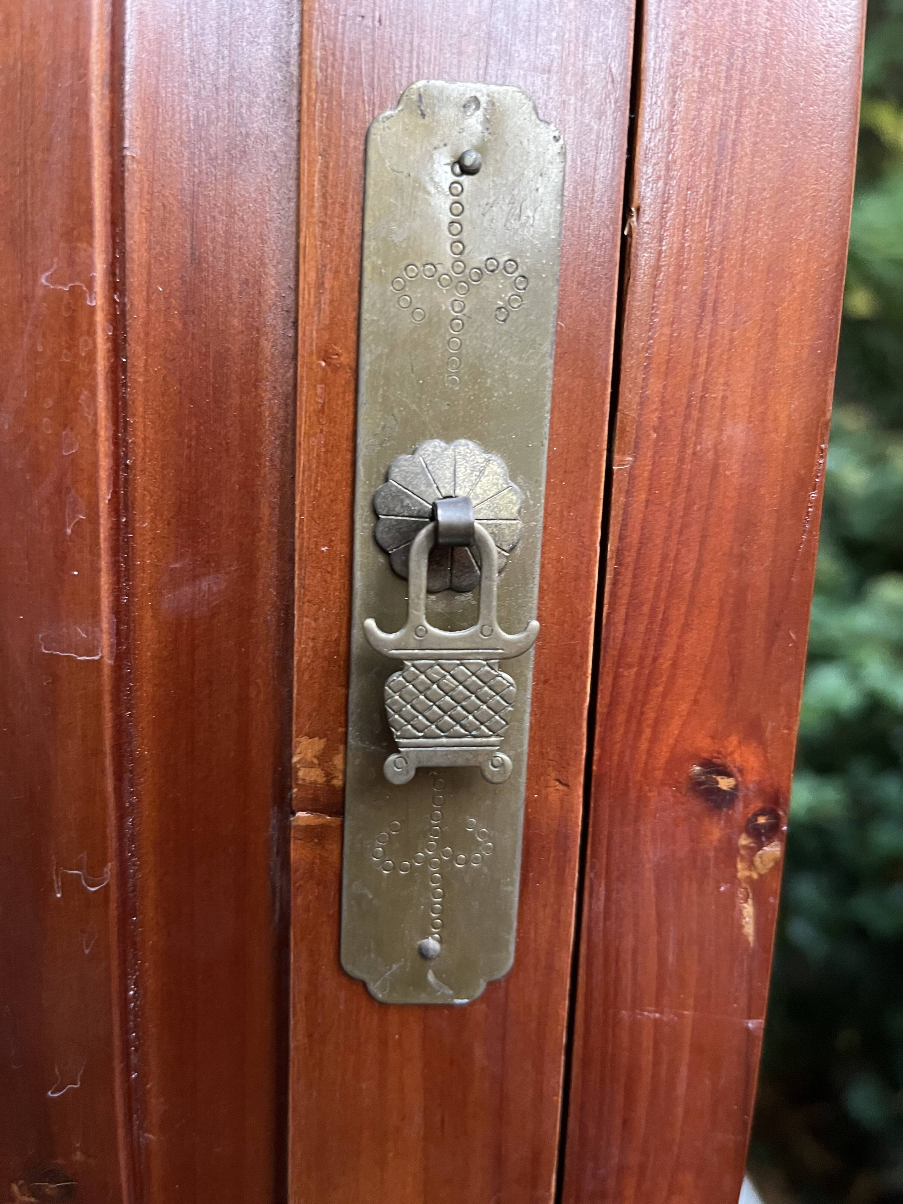 Pair of exotic wood storage columns - China