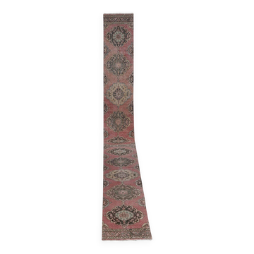 Tapis de couloir turc vintage